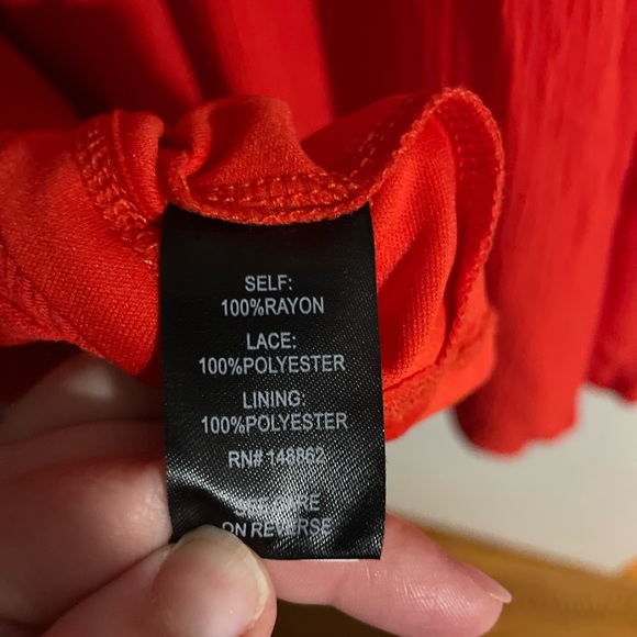 Torrid Red Mini Lace Sleeveless Dress Size 10 - Picture 5 of 6